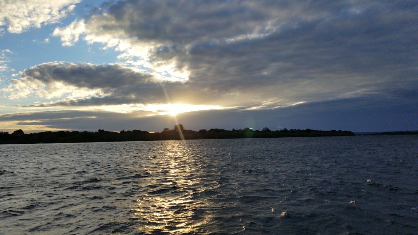Sunset over the Zambezi River